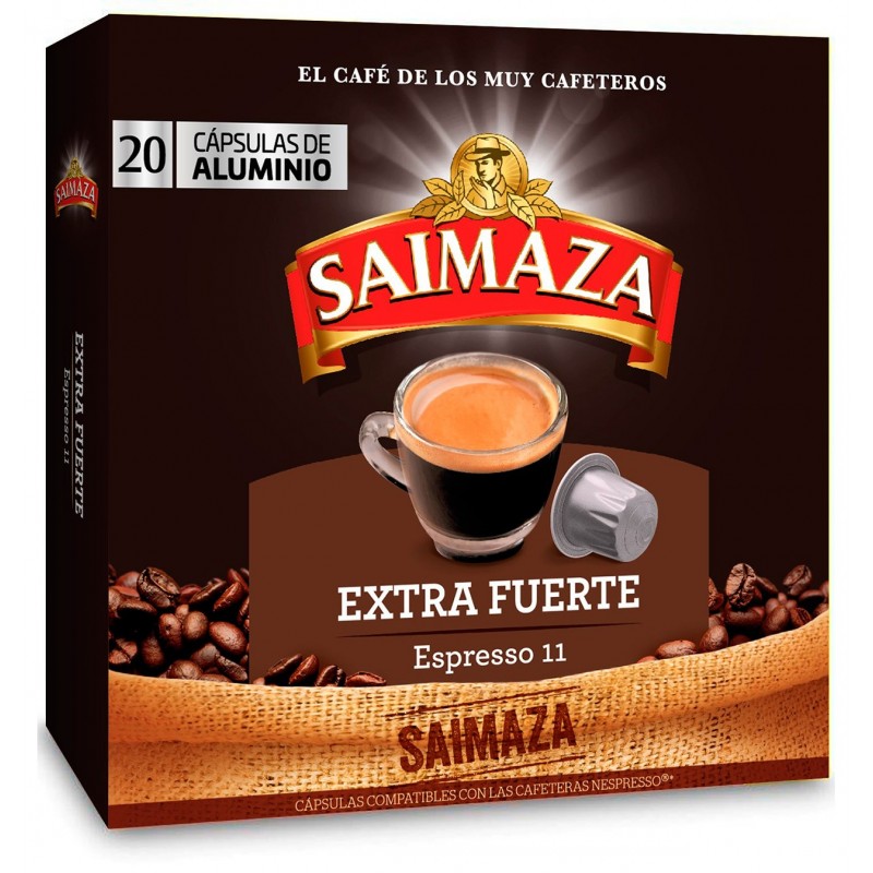 capsules-cafe-saimaza-extra-fort-nespreso-20-unitats